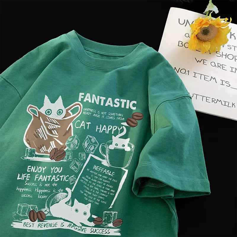 Oversized Printed Tee