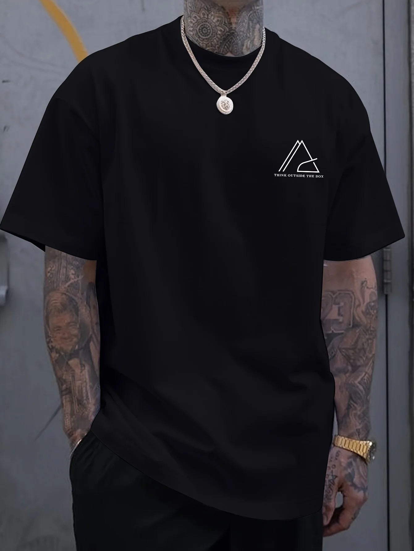 Creative Geometric Graphic Tee